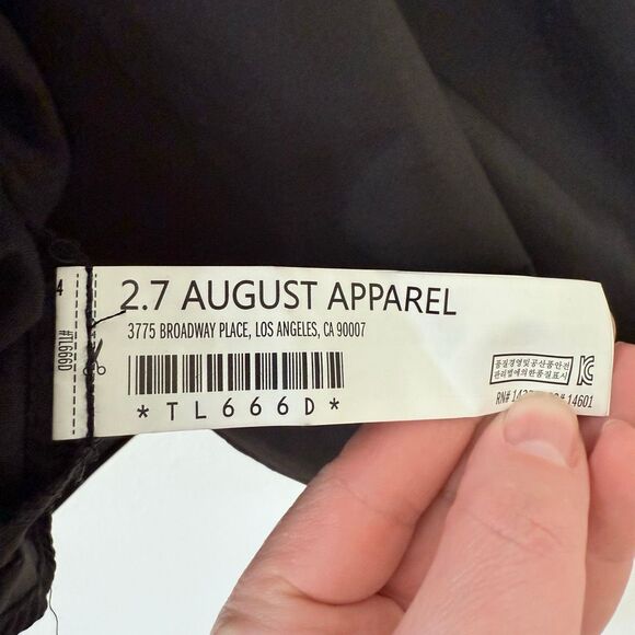 Brand New English Factory Women's Size XS Cut Out Poplin Mini Dress in Black - Picture 15 of 16